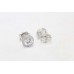 Women's 925 Sterling Silver Ear Studs Earring zircon stone P 560